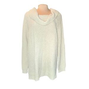 Favlux Fashion NWT Beige Chunky Knit Cowl Neck Sweater Plus Size 2X